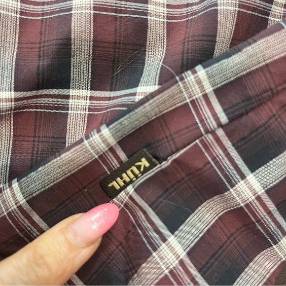 KUHL Plaid Short Sleeved Button Down Shirt size XL - Picture 8 of 10